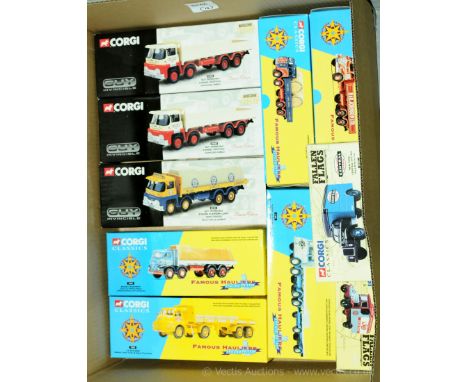 Corgi Classics - a boxed group of 1/50 Scale Commercial vehicles comprising of 2 x Fallen Flags Series, 5 x Famous Hauliers A