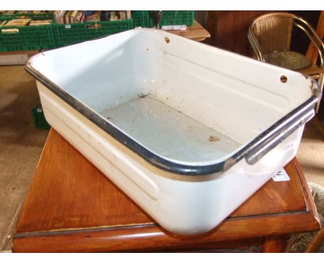 2 ENAMEL POTS
