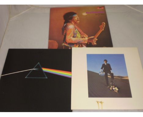 VINYL 2 PINK FLLOYD ALBUMS PLUS A JIMI HENDRIX LIVE MINI ALBUM