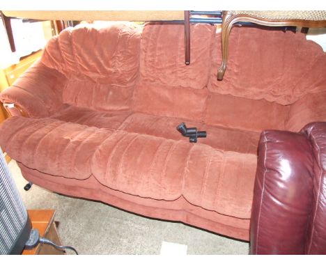 RED 3 SEATER SOFA