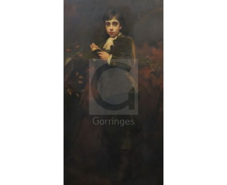 James Sant (1820-1916)oil on canvasPortrait of Alex, Youngest son of Sir William Board Bartmonogrammed57.5 x 34in.