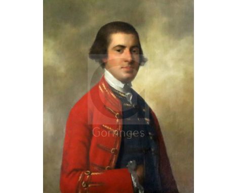 Circle of Sir Nathaniel Dance (1735-1811),oil on canvasHalf-length portrait of a gentleman, by repute Abraham Charles Adye (1