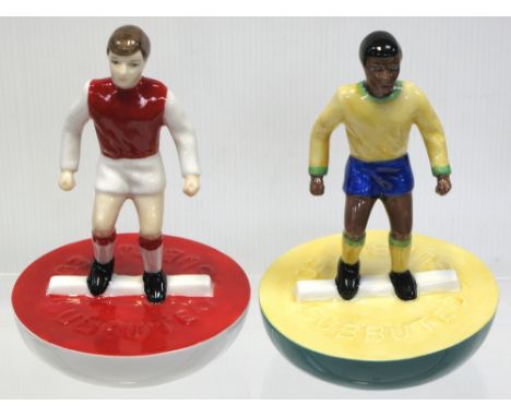 Two limited edition Royal Doulton MCL 12 Subbuteo figurines, limited edition no. 77/125 and 116/500, both boxed with certific