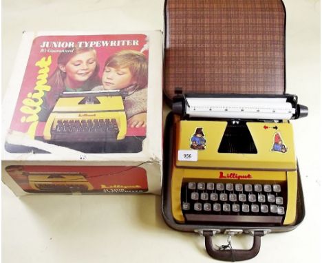 A Lilliput Junior Typewriter boxed