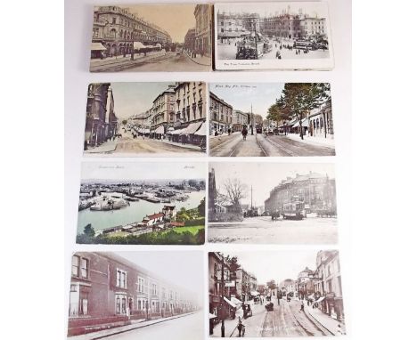 A group of topographical postcards of Bristol and environs including RP's of Blackboy Hill, Woodborough Street; scenes at Cum