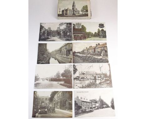 A group of postcards of Hants area including a few IOW, Portsmouth Road Horndean, RP of military at West Gate Winchester, Nur
