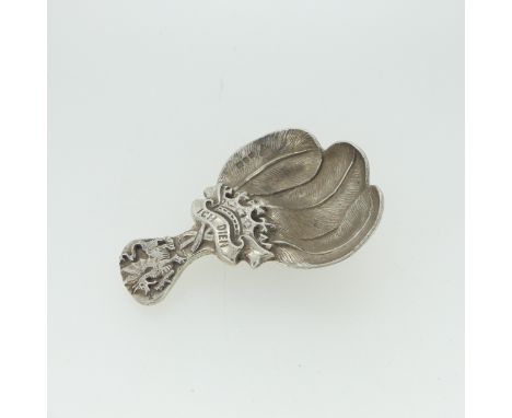 The Investiture of the Prince of Wales,&nbsp;Caernarfon Castle, 1969; A Commemorative silver Caddy Spoon, by&nbsp;Garrard &am