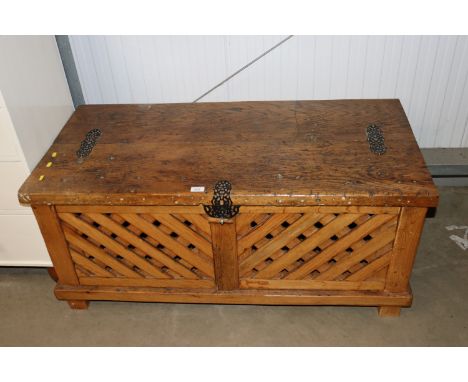 A rustic pine trunk