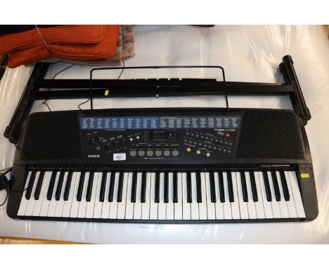 A Casio touch response keyboard and folding stand