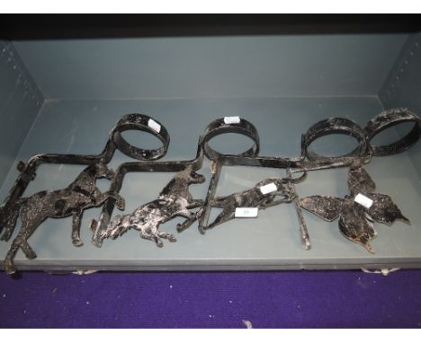A selection of cast light wall brackets with various animal themes