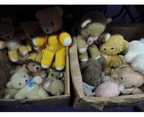 Twenty one 1960's and later teddy bears including Pedigree, Chiltern, Rosebud, Deans etc having stitched noses and mouths, pl
