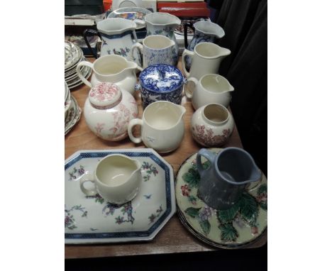 A selection of ceramic water jugs