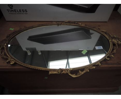 A vintage gilt frame mirror in the classical style