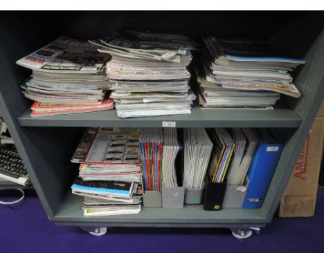 A shelf of modern Railway Modeller, Scalefour News, Model Railway Journal and similar magazines