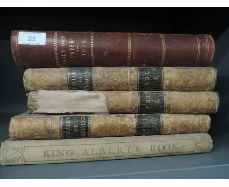 A selection of vintage volumes including Galleries of Engravings