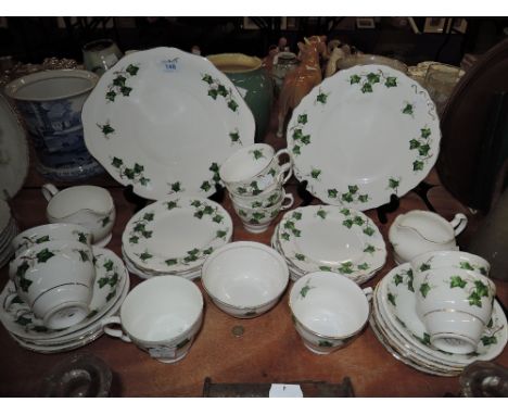A part tea service by Colclough