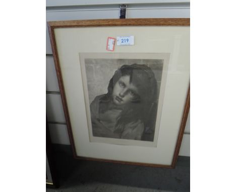 A period monochrome print 'Day Dream'