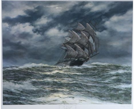 After Henry Scott (British, 1911-2005)'The Dreadnought by Henry Scott' Lithograph printed in colours, 1973, on wove, publishe