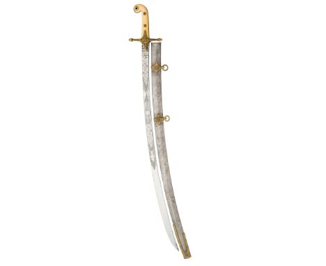 ˜A VICTORIAN LANCER OFFICER~S FULL DRESS OR LEVEE SWORD RETAILED BY CUFF, 18 COCKSPUR STREET, LONDON, CIRCA 1860-70, of regul