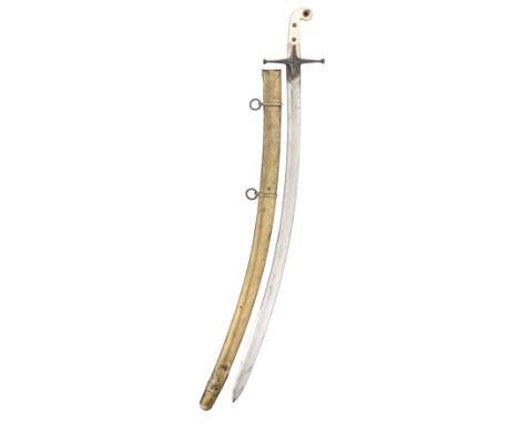 ˜A GENERAL OFFICER~S SWORD, CIRCA 1830, of regulation type, with curved pipe-backed blade double-edged towards the point, iro