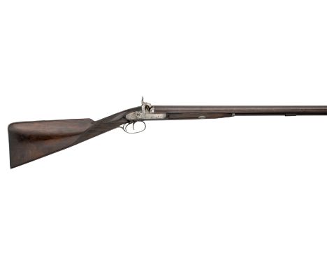 A 16 BORE D.B. PERCUSSION SPORTING GUN BY CHARLES NEPHEW &amp; CO., LONDON, NO. 1705, CIRCA 1840, with rebrowned twist sighte