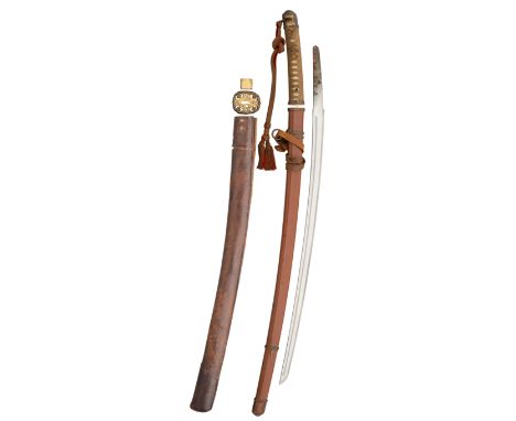 A JAPANESE OFFICER~S SHIN-GUNTÔ (MILITARY SWORD), 1943-1945, Sugata (configuration): shinogi-zukuri (longitudinal ridgeline) 