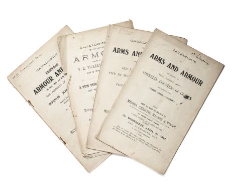 AUCTION CATALOGUES: CHRISTIE, MANSON, &amp; WOODS, comprising: The Collection of Armour formed by F. R. Pickersgill, January 