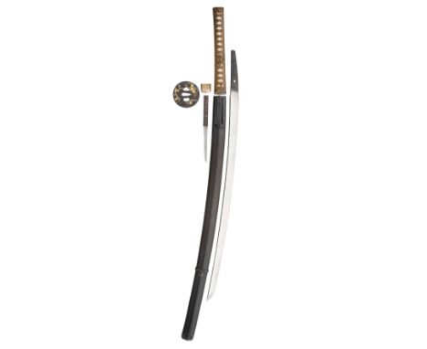 A JAPANESE KATANA (LONG SWORD), 1700-1800, Sugata (configuration): shinogi-zukuri (longitudinal ridge line), with a shallow t