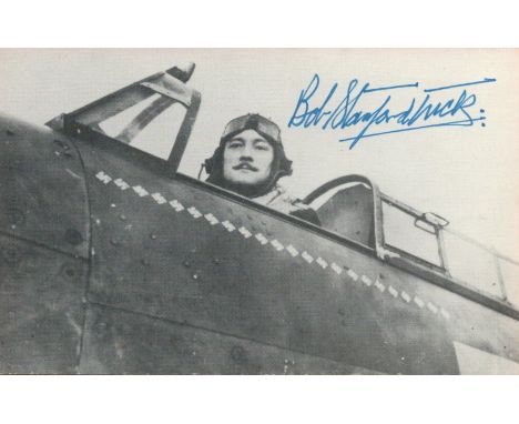 WWII Wing Commander Robert Stanford Tuck signed 6x4 black and white photo. Wing Commander Robert Roland Stanford Tuck, DSO, D