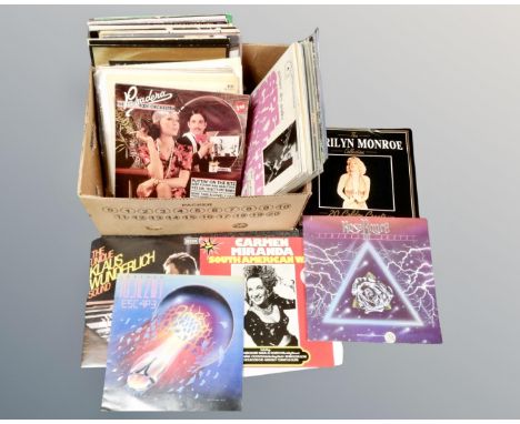 A box of vinyl records, Lute music etc 