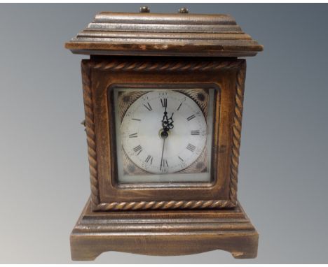 A reproduction mantel clock 