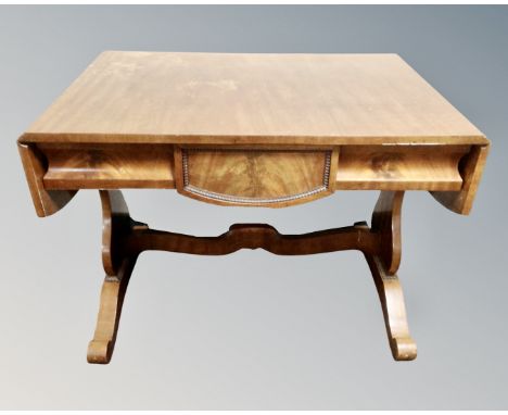 A 19th century Continental mahogany sofa table 