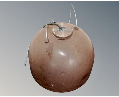 A 20th century industrial halogen light fitting 