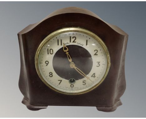 A Smiths Enfield Bakelite cased mantel clock 