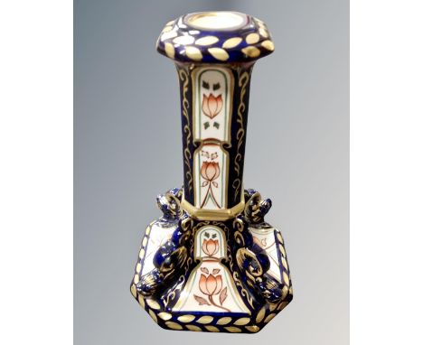 A Masons Ironstone Masterpiece Series limited edition candlestick 