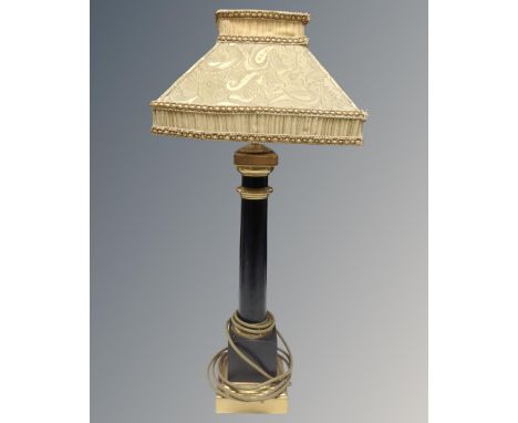 A vintage table lamp with shade 