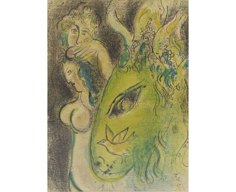 Marc Chagall (1887 - 1985) Russian - French modernist artist, whose varied, often symbolistic, styles included Surrealism and