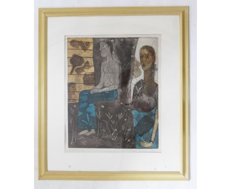 Chippa Sudhakar, limited edition etching 7/15, 52x43cm, framedProvenance _ from a private collection located in Totnes 