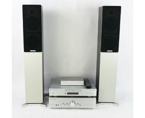 Cambridge Audio Hifi Set including Sirocco S70 floor standing loud speakers, azur 650C CD player, azur 650A integrated amplif