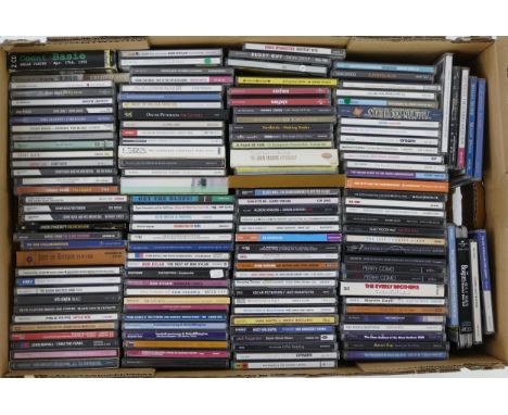 Collection of Jazz and Blues etc. CDs including Bob Dylan, Count Basie, Eric Clapton, Oscar Peterson, Louis Armstrong, Norah 