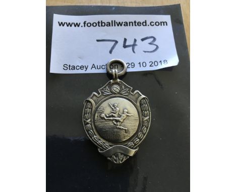 1936 Brentford Silver Football Medal: Awarded to Frank Marshall who had played for the first team 10 years earlier. Reads BBC