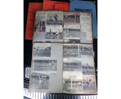 Nottingham Forest + County Football Scrapbooks: Notts County cover 59/60 and Centeneray year of 61/62 with many cuttings of p