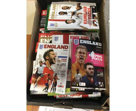 Modern England International Football Programmes: Includes 5 copies of the last match at Wembley v Germany plus more large sc