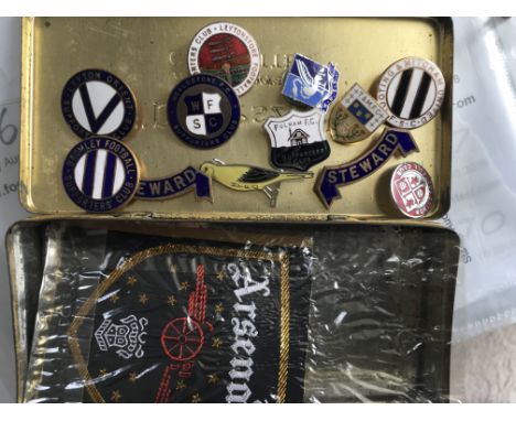 Old Football Badges: Old Supporters Club badges from the 50s from Wealdstone Leytonstone Bromley and Tooting + Mitcham by Fat