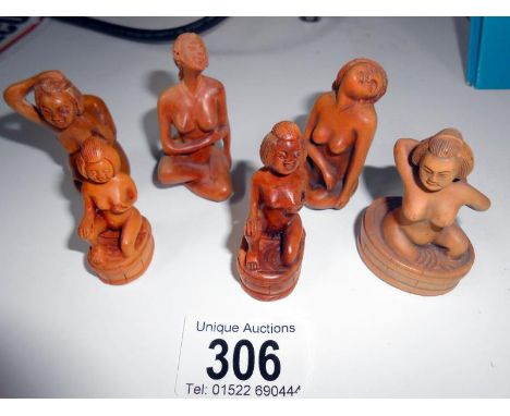 6 erotic netsuke