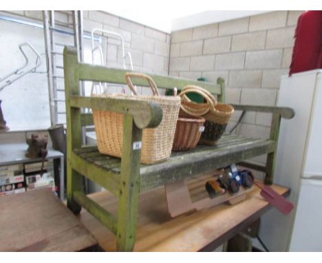 A garden bench