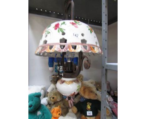 A ceramic ceiling light
