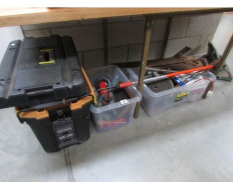 3 large boxes of tools