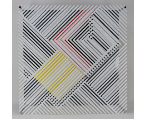 Jesus Rafael Soto (Venezuelan, 1923 - 2005) Titled: Structure Cinetique (Sotomagie)Signed "Soto" on a label affixed to the re
