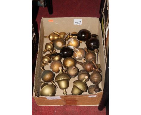 A collection of 19th century and later longcase clock finials